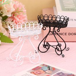 1:12 Dollhouse Miniature Flower Stand Display Shelf Iron Storage Rack Furniture Model For Doll House Decor Accessories Toys