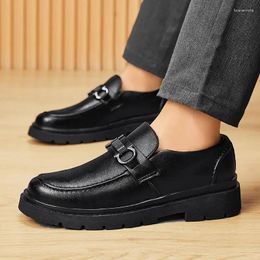 Dress Shoes Moccasins Men's Soft Bottom Business Casual Derby British Formal Wear Lace-up Oxford Wedding