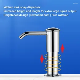Liquid Soap Dispenser In Sink Saponin Pump Under Countertop Cleaner Built-in Kitchen Dish Head