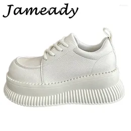 Casual Shoes Thick Bottom High Platform Women Sneakers Chunky Heel All Match Increasing Trainers Designer Sport Female