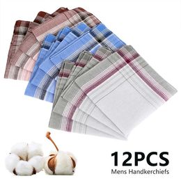Bandanas Durag 1 set of handkerchiefs multi-color plain weave mens pockets used for wedding parties business chest towels handkerchiefs J240516