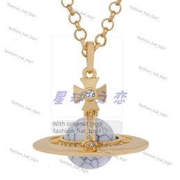 Designer Women Vivianias Jewerlys Collane Choker Viviane Westwood Collana Serie Saturno Serie di Saturno Grande 20 mm in rilievo 3D Saturno Maglion Neckace Standard Edition