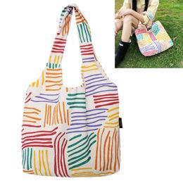 Shoulder Bags Women Corduroy Tote Bag Casual Printed Versatile Large Hobo Soft Satchel Reusable Grocery