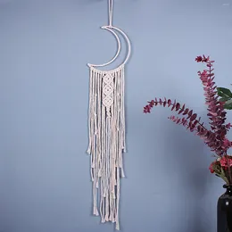 Decorative Figurines Bohemian Woven Tapestry Dream Catcher Wind Chimes Handmade Wall Macrame Art Decor Kids Room Decoration Gift