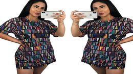 2019 New Fashion Women Dresses Personalised Russian Block Printed T Shirt Tee Shirt Mini Dresses 1285172