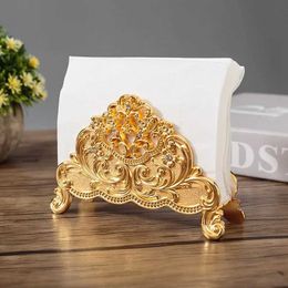 Tissue Boxes Napkins European style dining table tissue holder napkin holder metal art handicraft home decoration hotel restaurant tabletop coffee shop decorativ