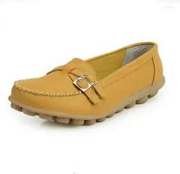Casual Shoes Spring And Autumn Women's Soft Sole Flat For Middle Elderly Female Anti Slip Single Loafers 35-44