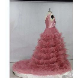 Tulle Robe Maternity Dress for Photoshoot Sheer Bridal Lingerie Sleeveless Wedding Gown Long Baby Shower Pregnancy Dresses