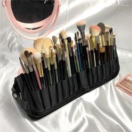 Cosmetic Bags 29/14 Holes Professional Fold Waterproof Women Makeup Brush Tools Bag Organiser Travel Powder Sets Toiletry Case Holder