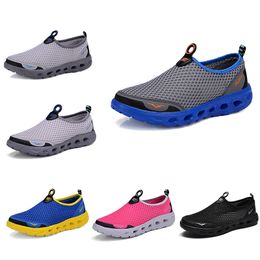 Free shipping big size men womens casual shoes Breathable shoe for women black white brown Slip-on shoe Minimalist black brown GAI