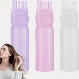 Storage Bottles 120ml 4.06oz Hair Dyeing Bottle Squeeze Applicator Oil Plastic Dye Coloring Hairdressing Styling Tool