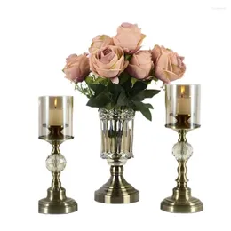 Candle Holders Outdoor Party Holder Birthday Wedding Stand Unique Cup Glass Decor Table European Candelabros Home