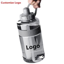 Sports Water Bottles Portable Safety PC Plastic Strong Large 1000ML Personalized Outdoor Drinking Cup Birth Gift Free Customize 240507