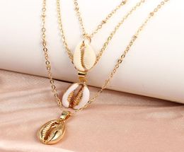 Vsco Puka Shell Necklaces for Vsco Girl Natural Shells Hawaiian Style Casual Hand Ornament Beach Seashell Pendant Necklaces Christ8754767