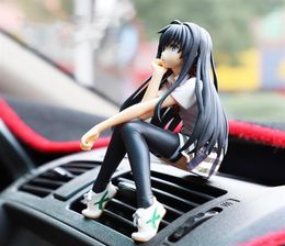 Japan Style Car Ornaments Lovely Beautiful Girls Car Interior Control Home Desk Decoration Figurines Miniatures Cartoon Girl Y201113864