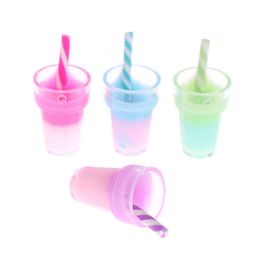10Pcs 1:12 Dollhouse Miniature Milk Tea Cup Doll House Food Drinks Toy Accessories For Kids Children Gifts Color Random