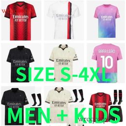 23 24 Ac GIROUD s soccer jerseys home PULISIC RAFA LEAO football shirt 2023 2024 TONALI Camiseta de futbol THEO KOCHE REIJNDERS LOFTUS-CHEEK BENNACER men kids