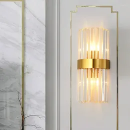 Wall Lamps Nordic Crystal LED For Bedroom Bedside Decoration Dining Room Sconce Lamp Kitchen Lights Indoor Lighting Fixture