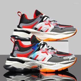 Casual Shoes Versatile Chunky Sneakers Men High-quality Fitness Platform Cushioning Jogging Walking Brand Designer Footwear