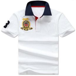 Men Casual Polo Shirt Big Horse Embroidery Solid Polos Homme Summer Cotton Golf TShirts Tennis Tees Menswear Jersey Fitness Cloth8815751