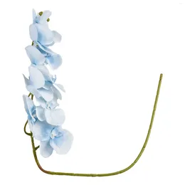 Decorative Flowers Fake Butterfly Orchid Artificial Flower Simulated Plants 10 Heads Birthday Gifts Silk High Quality