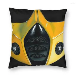 Pillow Fashion Scorpio Mask Warrior Case Decoration 3D Two Side Printed Samurai Mortal Kombat Cover For Car
