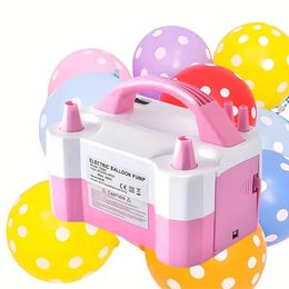 1pc - Electric balloon pump balloon blowing machine inflation pump double hole automatic inflation machine balloon filling m 240509