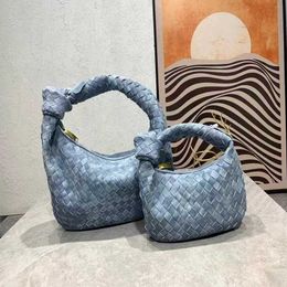 Jodie Bag Bottegvenets Handbags Handwoven Genuine Leather Handbag with Denim Dumpling Bun Dinner Cowhide New Trend Frj