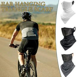 Scarves Men Breathable Silk Spring Summer Triangular Hanging Ear Mask Sunscreen Sport Riding Face Neck Protection Scarf