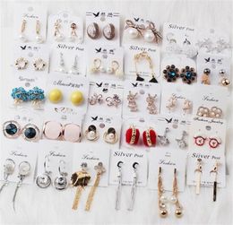 10Pairs Lot Mix Style Crystal Fashion Earring Stud Nail For DIY Craft Jewelry Gift PA02 274l8636010