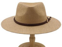 Wide Brim Hats Men Women Classical Straw Panama Summer Fedora Sunhats Trilby Caps Party Outdoor Beach Travel Size US 7 14 UK L1419399