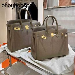 Handmade Handbag Wax Handbag Luxurys Thread Leather Sewn Bag Bk25/30/35togo Calf Carrying Bag for Women Cy