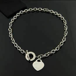 Designer Necklace Luxury Necklaces t c Men Jewellery Rose Gold Silver Plated Heart Tag Stainless Steel Jewellery Stands for Long Necklaces DLGZ