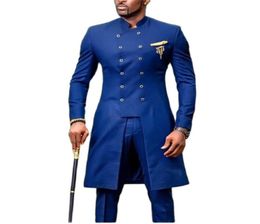 Men039s Suits Blazers JELTOIN African Design Slim Fit Men For Wedding Groom Tuxedos Royal Blue Bridegroom Man Prom Party Blaz2768957