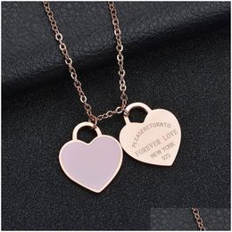 Pendant Necklaces Gold Necklace For Women Trendy Jewlery Designer Costume Cute Fashion Luxury Jewellery Heart Drop Delivery Jewelry Pe Otoby