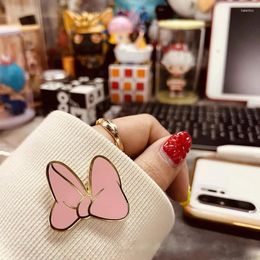 Brooches Pink Bows Cute Badges With Anime Enamel Pin Women's Brooch Bag Lapel On Backpack Decorative Jewellery Gift Accessories