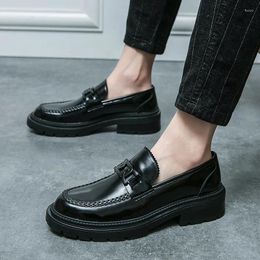 Casual Shoes Men's Mens All-match Loafers Men Leather Fashion Dress Handmade Slip On Footwear