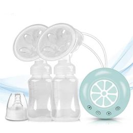 Breastpumps Dual electric breast pump intelligent automatic baby bottle feeding milk extractor accessories for baby care ER881 d240517