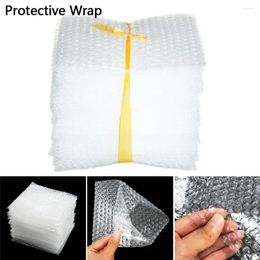 Storage Bags 50pcs Plastic Protective Wrap Envelope White Bubble Foam Packing PE Clear Bag Shockproof Double Film