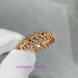 Ring Cartrros designer Never fade diamond Seiko CNC Bullet Head Willow Nail Bead Mens and Womens Rose Gold Moving Rivet Pair