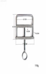 2022 adultshop Nip Stainless Steel Scrotum Latest Ball Oschea Male Clamp Penis Nipple Clip Testicle Squeeze Restraint Bondage Adul4907928