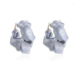 Hoop Earrings Lightweight Fabric Fashion Forward Hollow Dopamine Sweet Cool Eardrops Comfortable Ears Pendants