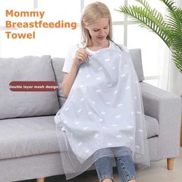 Nursing Cover Breastfeeding towel mothers outdoor feeding care cover breathable cotton care cloth baby feeding cover corner care pad d240517