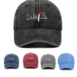 Berets 2024 Israeli Flag Embroidered Baseball Hat Made From Old Wash Soft Top Fashion Trend Outdoor Casual