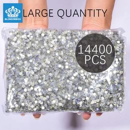 14400Pcs Bulk Wholesale Moonlight Non fix Rhinestones Glitter Nails Crystals Strass Nail Art s Christmas Nail Accessories 240508