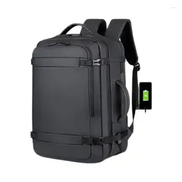 Backpack 45 Large-Capacity Business Travel Shoulder Bag Expandable Multifunctional USB Charging Men's Waterproof Backpacks