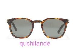 Classic Brand Retro YoiSill Sunglasses Womens 40MM Round Brown Tortoise Gray Lens New