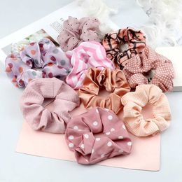 Hair Accessories 5 pieces/batch girl pink red headband accessories fashionable hair tie solid elastic ribbon WX