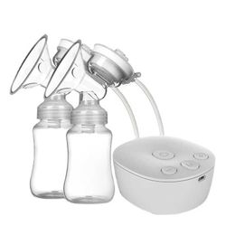 Breastpumps Dual electric breast pump no manual breast pump used for breast feeding low noise anti reflux comfortable milk collector BPA free d240517