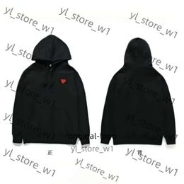 Men's Hoodie Sweatshirts Women Zipper Loose Coat Play Sweatshirt Commes Cardigan Des Small Red Heart Jacket Garcons Standard and Fleece 5177